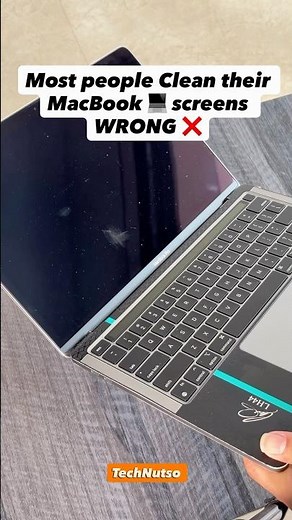 How to Clean Your MacBook Screen Safely (Avoid Scratches & Damage!) ✅ #youtubeshorts #mactips #tech
