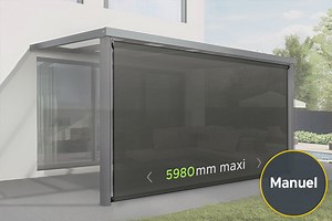 Store Vertical à Guide pour Pergola en Kit et Sur-Mesure | CliKIT