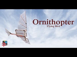 Ornithopter | Rubber Band Powered | Flying Bird | Mechanical Bird | Windup Bird | Flapping mechanism