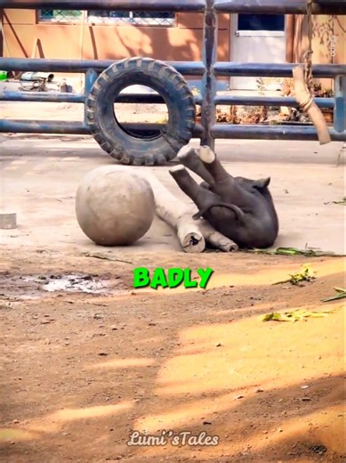 Baby Elephant Never Gives Up 🐘💪 #shorts