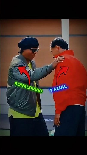 Ronaldinho showed Yamal his magic🥶🪄