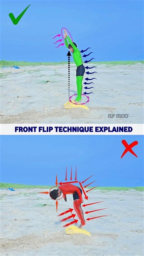 The Front Flip Method That Actually Works for Beginners 🚀 #tutorial #frontflip #shorts #trending