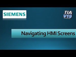 Navigating HMI Screens in SIEMENS TIA Portal