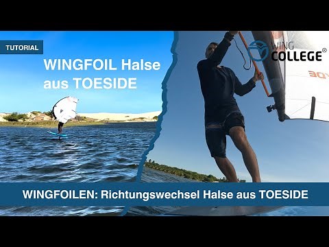 Wingcollege I Wingfoil Halse aus Toeside von Lehrbuchautor und VDWS Lehrteamer Michael Vogel