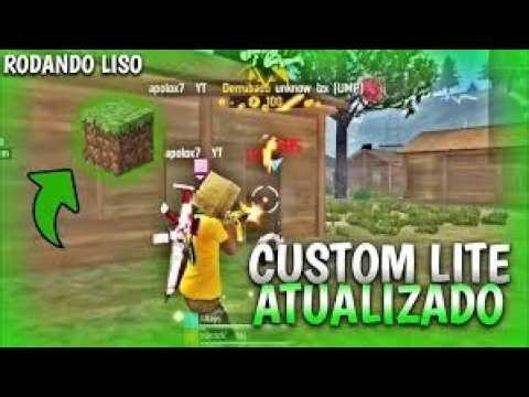 como colocar gráficos de Minecraft no free fire 😱 sem root! custom lite no android atualizado 2025