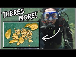 Scuba Diver Finds Bedrock LOADED in GOLD!