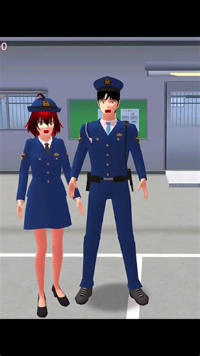 Yuta'' Mio prank with police 😲😲#sakuraschoolsimulator #shortsfeed #roblox #sakura #gaming #shorts