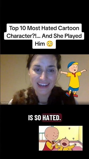 Top 10 Most Hated Cartoon Character?! 😱 (Voice Actor Responds) #fyp #caillou