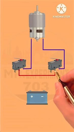 Motor reverse and forward circuit diagram 😲😱😲😱#shortsfeed #trending #viralvideo #shorts