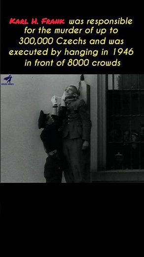 1946: The Public Execution of Karl Hermann Frank.. #ww2 #truestory