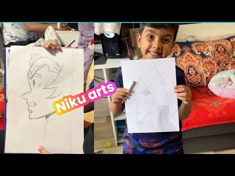 Niku first art on you tube | new channel | 🥳🥳🏂