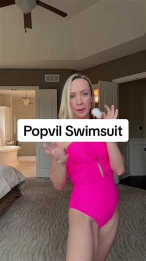 I never would have guessed modeling swimwear would have been on my January 2026 bingo card, but here we are 🤷🏼‍♀️ I’ve seen this suit look so good on so many body types and it’s definitely doing me more favors than even some of the more expensive suits I’ve tried. #swimsuit #swimwear #popvil