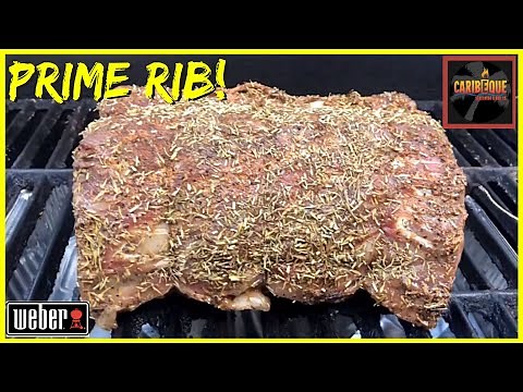 HOW TO MAKE PRIME RIB ROAST ON THE WEBER GAS GRILL! | Weber Genesis Recipe!