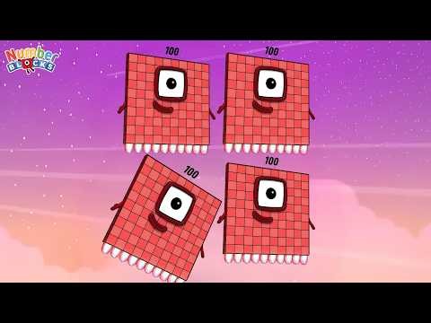 THE NUMBERBLOCKS SQUARE CLUB TO 100 | LEARN SQUARE NUMBERS | ADDITION | COLORART_ID