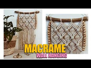 DIY: Macrame FLOWER Wall Hanging