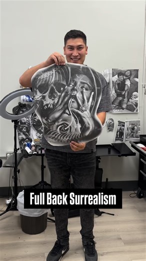 1.1K views · 1.8K reactions | Starting a full back Surrealism project. Love working in this style! ⚡️Stay tuned to see the progress on this piece! . #calgarytattooartist #calgarytattoo #albertatattoo #albertatattooartist #calgarytattoos #albertatattoos #yyctattooartist #yyctattooartist #yyctattooartist #calgary #alberta | ibzdrop | Facebook