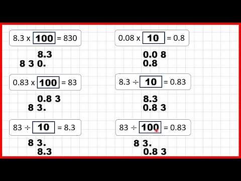 Solve missing number problems for decimal multiplication / division by 10 or 100 | Decimals | Year 4