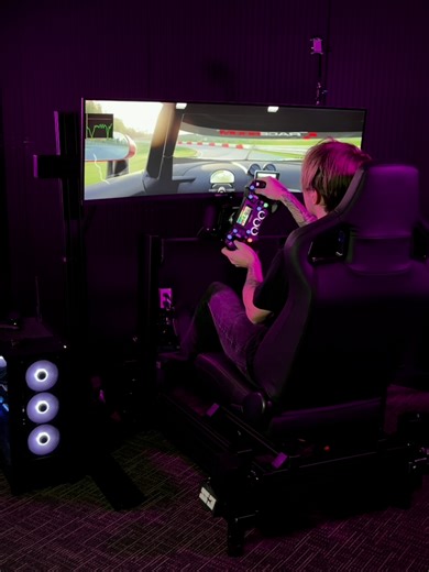 Lights on or lights off, the SimRig SR3 is doing the work. 🎮🏁 @conspit_official#SimRigSR3 #MotionRig #SimRacer #EsportsSetup #SimBuild