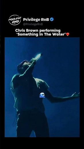 Chris Brown performing ‘Something In The Water’❤️‍🔥