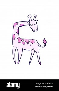 vibrating motion animation of cartoon giraffe Stock Video Footage - Alamy