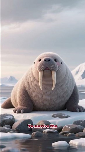 Walrus tusks aren't for fighting — the truth is stranger #weloveanimals #facts #animallife #animals