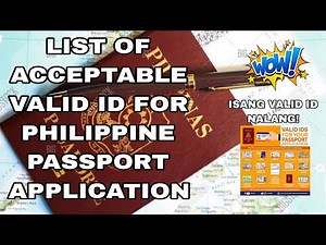 MGA ACCEPTABLE VALID ID SA PAGKUKUHA NG PHILIPPINE PASSPORT | UPDATED | Edz Econg