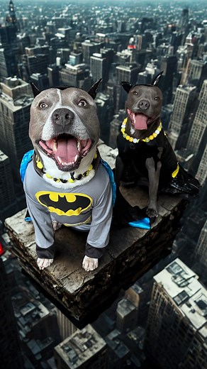 Batman & Batgirl reporting for duty! 🦇 🚔 Happy Halloween from your favorite fighting crime Dynamic Duo, no squirrel stands a chance with these two! 😈 Batman & Batgirl Costumes: @rubiespets @rubiescostumecompany Batman Beaded Collar: @hypnoticdogco Custom Yellow Collar: @puppypearlss #happyhalloween #dynamicduo #batman #batgirl #dallyboy #kotabeans #pitbullsofinstagram #staffiesofinstagram #dogsofinstagram | Dallas and Dakota