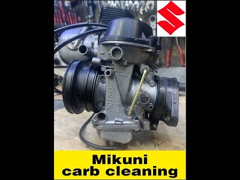 Suzuki DR650 RS Mikuni Carburetor and throttle cleaning