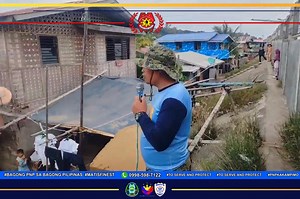 🎥 WATCH: PSSg Juno O Arceno, CCAD PNCO, under the supervision of our Acting Chief of Police, PLTCOL FREDERICK C SA-AO, conducted a Public Announcement “Recorida” today, November 8, 2025, in line with Severe Tropical Storm Fung-Wong. This activity aims to strengthen disaster preparedness and ensure community safety by providing the public with timely information and important safety reminders. This also serves as a reminder to all Matinians to evacuate to higher and safer areas, remain calm and 
