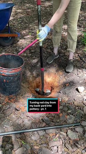 Part 1 of me turning some red clay I dug up in my back yard into pottery. In this video: I dig up the clay, wet process it, dry it, grind it, and mix it with temper. Learned all of this from YouTuber: Andy Ward’s Ancient Pottery. Check him out! #pottery #redclay #newhobby #backyardvibes #learnsomethingnew