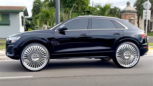 This Audi Q8 Has 30-Inch Chrome Wheels And We're Still Trying To Process It | Carscoops
