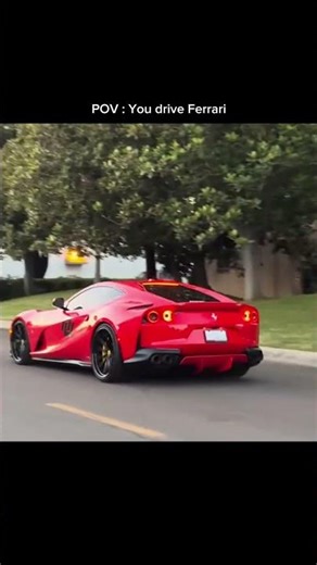 “POV: You’re driving a Ferrari.” 🐎