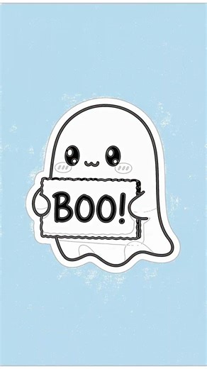 Easy Kawaii Ghost Drawing! Step-by-Step for Beginners
