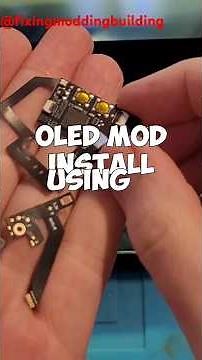 Installing an Oled Mod chip #modding #nintendo #nintendoswitch