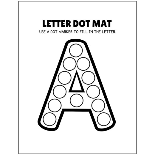 Alphabet Dot Marker Coloring Pages, Printable Do a Dot ABC Worksheets for Preschool and Kindergarten, ABC Coloring Activity, Pdf Download - Etsy Canada