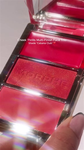 Take it to the Cabana Club 👙 Our #CheekThrills Multi-Finish Face Trio features three unique formulas so you can mix and match finishes ✨ Featuring the perfect Morphe brush / tool pairings: 🖌️ Cloud Cushion Mini Puff 🖌️ M204 Rounded Cream & Liquid Blush Brush 🖌️ M201 Angled Powder Blush Brush #CheekThrills