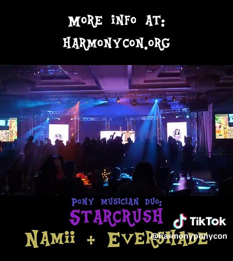 Yes, there are concerts at my little pony conventions 🎤✨ 🌟Footage featuring Namii & @Evershade Come party with ponies at Harmony Con, February 13-15 2026, in Dallas Texas!🦄🌈 More info: https://harmonycon.org/ #mylittlepony #mlpfim #mlpfandom #mlpconvention #brony