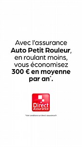 Chez Direct Assurance, avec l’assurance Auto Petit Rouleur, quand vous roulez moins, vous économisez ! | Direct Assurance | Facebook