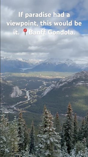 Banff Gondola Summit 🇨🇦 | One of the Most Beautiful Views in Canada 🏔️✨