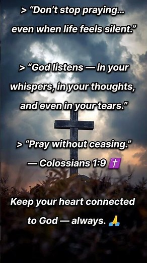 Pray Without Ceasing 🙏 | Colossians 1:9 | Never Stop Talking to God #CarpenterRiba #shorts