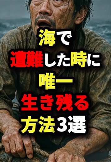 海で遭難したときの生き残り方3選