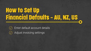 Simpro Premium - How to Set Up Financial Defaults