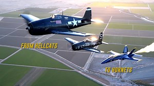 293K views · 1.7K reactions | What a beautiful view, Fans! Check out our video of one of our jets flying with our first two performing aircraft; the F6F Hellcat and the F8F Bearcat! #FromHellcatstoHornets #71in17 | U.S. Navy Blue Angels | Facebook