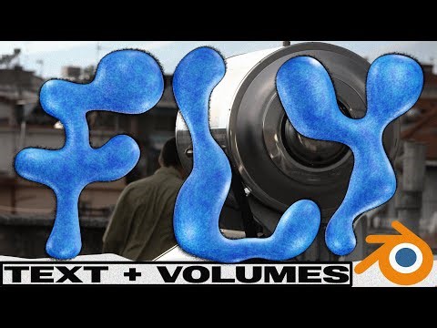 TEXT + VOLUMES in blender 3d