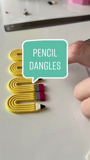 Polymer Clay Pencil Earrings Tutorial for Back to School