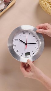 Hama Badezimmeruhr, Baduhr mit Saugnapf, Uhr mit Thermometer