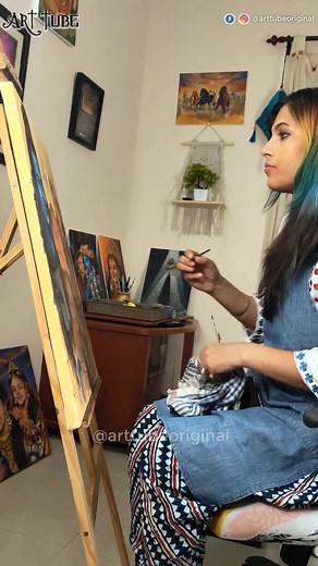 2.1M views · 185K reactions | Lord Shiva Tilak  - Shiv Parivar  ~ #reelsfb#shivji #tilak #shivparivar #acrylic #painting | ART Tube | Facebook