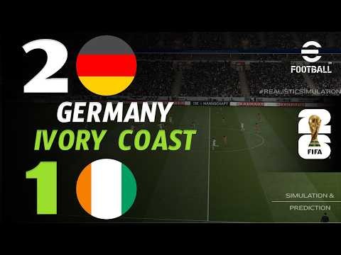 🔴 Résumé : Allemagne - Côte d'Ivoire 2 - 1 | HIGHLIGHTS | Coupe du Monde de la FIFA 2026 | eFootball