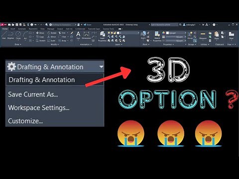 autocad 3d option modeling not showing