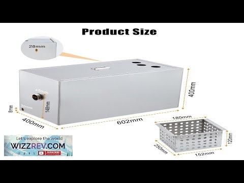 Garvee Commercial Grease Trap 25 lbs Stainless Steel Interceptor with Top Inlet